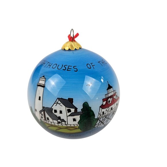 The Beachcombers Ornament Lighthouses Of The Eastern Shore Hand Painted Vintage - Picture 2 of 10